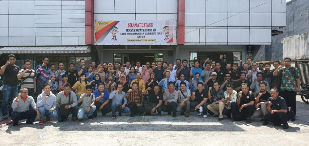 Rapat Koordinasi Evaluasi Pengawasan Pemilu Bawaslu Kabupaten Kapuas Tahun 2019