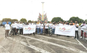 Peresmian Jaringan Keluarga Bersepeda Pemilu (Jaga Pemilu) untuk Pilkada tahun 2020