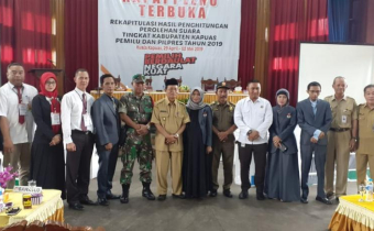 Rapat Pleno Terbuka Rekapitulasi Hasil Penghitungan Perolehan Suara Tingkat Kabupaten Kapuas Pemilu dan Pilpres Tahun 2019